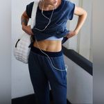 Free People NWT Winning Stretch Set in Midnight Navy Photo 2