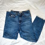 ZARA  High Rise Straight Leg Crop Jeans Photo 1