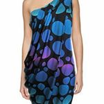 Diane Von Furstenberg  Juan Calypso Dot Cool Jersey Mini Dress Size 2 Silk Purple Photo 1