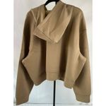 A New Day Light Brown Ribbed Zip Up Hoodie Sweatshirt Women's Size 2X Photo 2