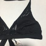 Robin Piccone  Perla Halter Bikini Top In Black Size S Photo 6