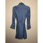 Banana Republic  TENCEL Fit-and-Flare Shirt Dress,Dark Denim SIZE 2 Photo 3