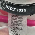 MRT 1030 White Butterfly Print Short Sleeve Tee Shirt Dress Womens Medium Photo 9