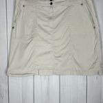 Karen Scott Skort Womens Plus Sz 18W Khaki Double Button Elastic Waist Photo 4