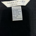 Napa Valley black floral print cardigan blouse size 2x Photo 3