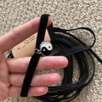 NEW Outee Black Choker Necklace Set of 5 Velvet Layered Yin Yang Accordion NWT Photo 2