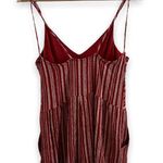 One Clothing Red Striped Romper Photo 1