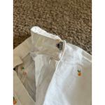 Rafaella  Women's White with‎ embroidered flowers capris size 4 Photo 6