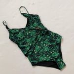 ONIA  rainforest black green pattern one piece swimsuit medium NWOT Photo 2