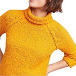 Anthropologie  Moth Juliette Turtleneck Sweater Mango Mustard Yellow Size Medium Photo 1