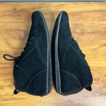 Eddie Bauer  Black Chukka Bootie Ankle Boot Womens Size 10 Leather Suede Lace Up Photo 6