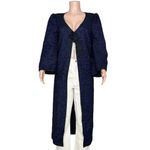 Hill House  Lou Lou Wool-Blend Metallic Tweed Jacket, Midnight, XS Photo 4