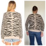 Wildfox Sweatshirt Baggy Jumper Easy Tiger NEW Oversized XS Leopard Photo 3