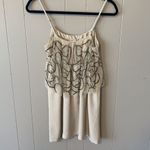Silence + Noise  Grey Beaded Flounce Dress Size XS Photo 3