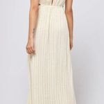 l*space L* Rafael Cover-Up Dress Sz L NWT! Tapioca. Side Slit Maxi With Cutouts Photo 2