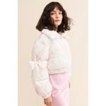 Selkie The Castle Marshmallow Puffer Crop Coat Jacket Cream Pink Size Small Photo 1