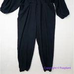 Eloquii New! Jumpsuit Black Faux Wrap Shawl Neck Belted Long Sleeve,14/16 Photo 4