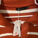 Merokeety NWT Rust & White Striped Sweater Dress Cozy Fall & Winter | Size Small Photo 1