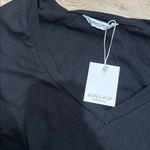 MANGOPOP Black Long Sleeve Bodysuit - deep v neck Photo 1