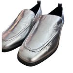 Gianni Bini Gianni Binni Silver Gray Flats Flip-side Leather Ankle Shoe Size 8M Photo 1