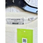 ALLSAINTS Long Sleeve Knit Libby Contrast Hem Sweater Cream Women's Size Small Photo 4