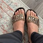 Donald J Pliner Fifi Brown Velvet Bedazzled Platform Slide Women’s Size 9.5 Photo 2