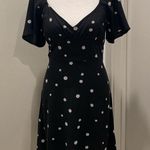 Abound LIKE NEW  Black & White Daisy Floral Patterned Short Sleeve Mini Dress XS Photo 13