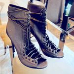 Kendall + Kylie  Ginny Gunmetal Lace-Up Ankle Booties Photo 2