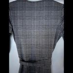 NWOT Chic MSK Plaid Maxi Dress with Belt size Small Gray Photo 3