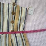 Forever 21  wide leg linen blend earthy bohemian chic jumpsuit/romper NWT SM Photo 11