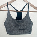 p'tula  Gray Women's Racerback Adjustable Strap Sports Bra Photo 0