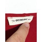 ee:some  Red Blouse Top Dolman Sleeve Ruffle Hem Womens Medium Polyester Shirt Photo 4