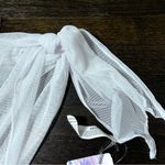 Forever 21 NWT White Mesh Swim Coverup Skirt Photo 2