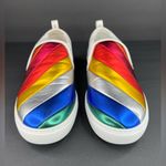 Salvatore Ferragamo Women's BALZE Rainbow Leather Sneakers US 7.5 - EU 38 Photo 2