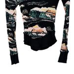 Free People  Movement Rally Rib Henley Top In Black Diamond Combo size XS Cotton Photo 7
