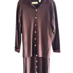 Valerie Stevens NWT  100% Merion Wool Button Front Dress & Shirt Suit Size M Photo 0