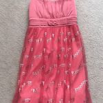 Pink Chiffon Layered Back Tie Dress Photo 0