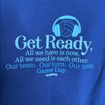 Lucky Dog Just Hoods Navy Blue Thick Volleyball Sweatshirt Size Small Photo 7