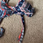 Unbranded Paisley Handkerchief Print Underwire Bikini Top Women's Size Large Photo 2