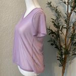 Charlotte Russe Y2K Vintage  Sheer V-Neck Fairy Purple Blouse NEW Size XS Photo 2