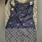 Lilly Pulitzer Clarita True Navy Sailing Embroidery Sailboat Shift Dress Size 6 Photo 8