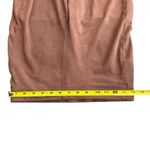American Eagle  Size S High Rise Brown Flared Pants Faux Suede Pull On Western Photo 7