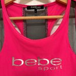 Bebe EUC  Sport Bright Pink Mesh Racerback Tank Top Photo 1