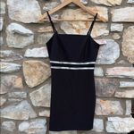Inspired Hearts Black Mini Dress with White Stripes size juniors medium NEW Photo 7