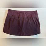 Athleta  Run With It Skort 14.5” Tennis Running Pickleball Agate Purple Size XL Photo 6