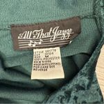 All that jazz Vintage 1980s all that jazzy green crushed velvet long sleeveless dress beaded m Photo 7
