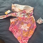 Kona Sol New NWT Strapless Cutout One Piece Swimsuit Size Medium 8-10 Photo 7