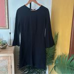 Everlane 3/4 Long Sleeves Shift Dress Mini Short Black Ponte Stretch Size 6 (S) Photo 1