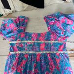 Lilly Pulitzer  Delaney Dress Cumulus Blue Mini Baby Doll Dress Size 12 Photo 4
