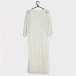 ASOS MAYA DELUXE for Sequined Wrap Midi Dress , Ecru, 6 (US) Photo 12